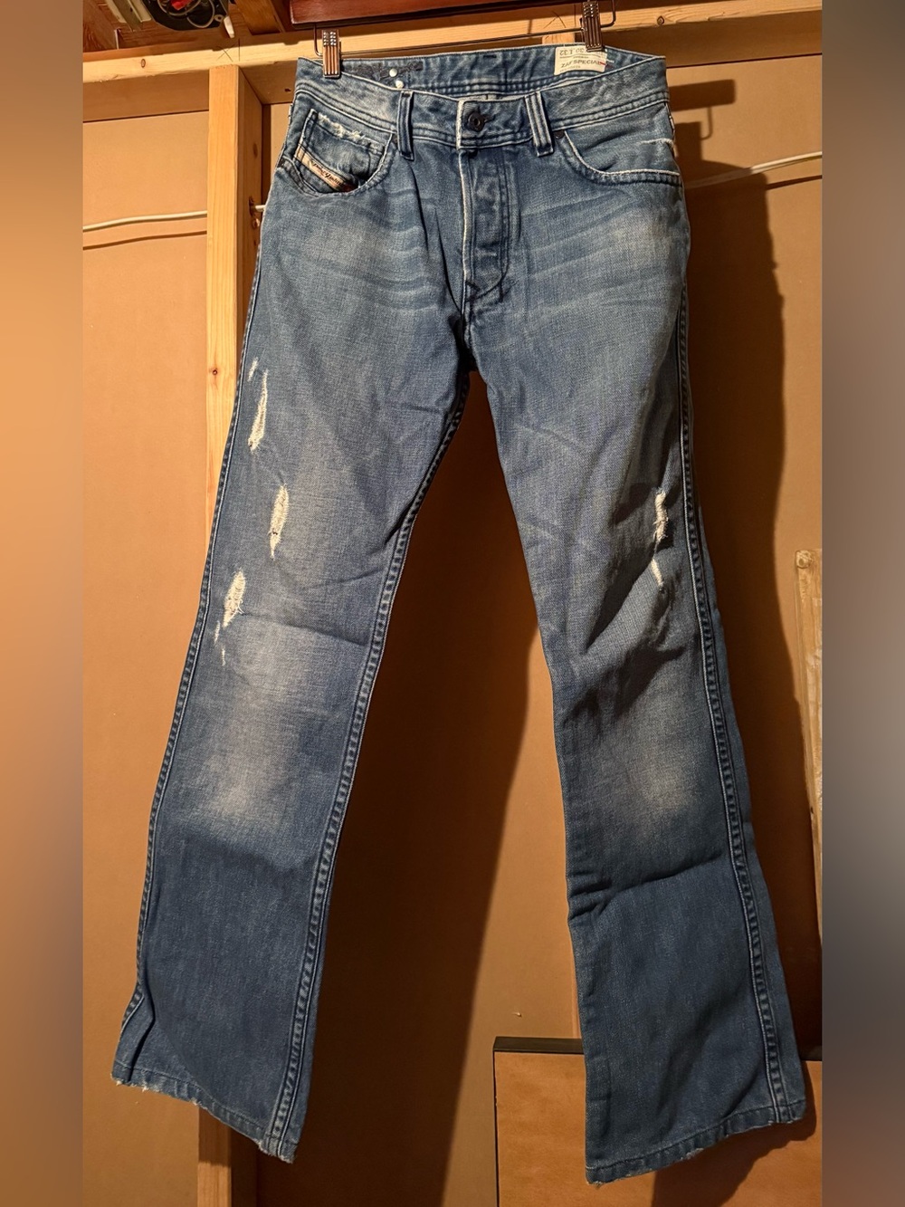 Men's Diesel Zaf Special Jeans 30 W x 32 L Med Wash Bootcut 0089X